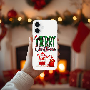 Coques iPhone 16 Joyeux Noël par le Père Noël - Boîtier Apple iPhon