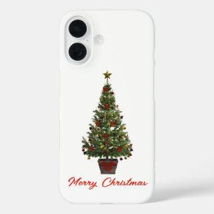 Coques iPhone 16 Joyeux Noël. Sapin de Noël