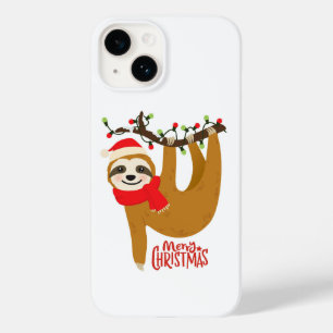 Coque Pour iPhone 14 Joyeux Noël Sloth   Vacances