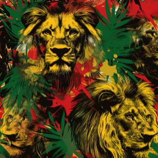 Coque Pour iPhone 15 Jungle Abstraite Rasta Lion One Love Reggae Jamaïq