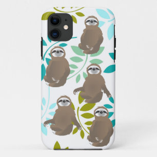 Case-Mate iPhone Case Jungle Brown assis couché couchage paresseux