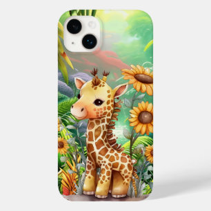 Coque Pour iPhone 14 Plus jungle des amateurs de girafe