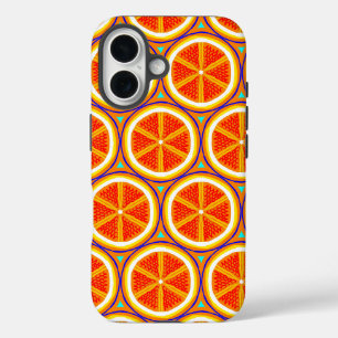 Coques iPhone 16 Jus D'Orange En Pressé - Citrus Pop Art Bright