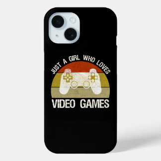 Coque Pour iPhone 15 Just A Girl Who Loves Video Games
