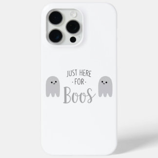 Coque iPhone 15 Pro Max Juste ici pour les boos Cute Ghost Halloween iPhon