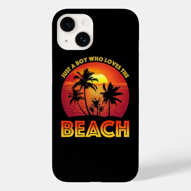 Coques Case-Mate iPhone Juste Un Garçon Qui Aime La Plage (Verso)