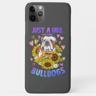 Case-Mate iPhone Case Juste une fille mignonne aime l'anglais Bulldog Su
