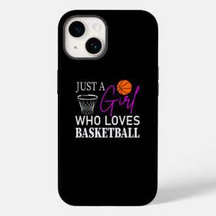Coque Pour iPhone 14 Juste une fille qui aime Basketball Coque-Mate iPh