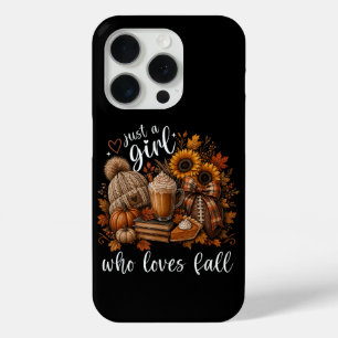 Coque iPhone 15 Pro Juste une fille qui aime l'automne