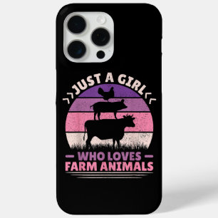 Coque iPhone 15 Pro Max Juste Une Fille Qui Aime Les Animaux Agricoles Aim