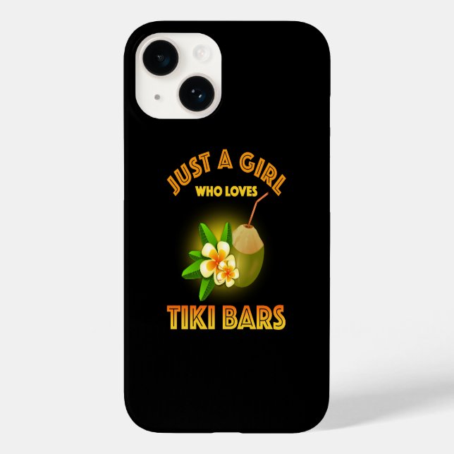 Coques Case-Mate iPhone Juste Une Fille Qui Aime Les Bars Tiki (Verso)