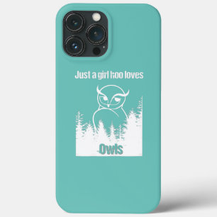 Case-Mate iPhone Case Juste une fille qui aime les chouettes mignonnes 