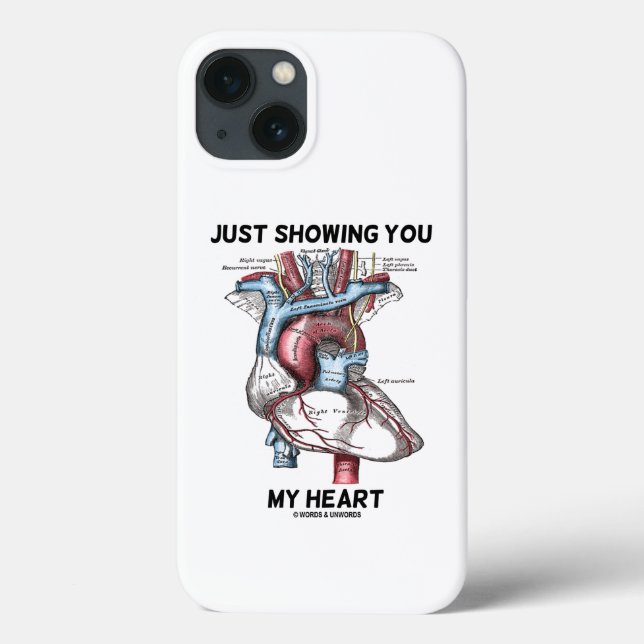 Coques Case-Mate iPhone Juste Vous Montrer Mon Coeur Anatomique Coeur (Verso)