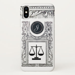 Case-Mate iPhone Case JUSTICE BUREAU JURIDIQUE, PROCUREUR Monogramme Bla