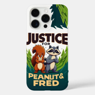 Coques iPhone 16 Pro Justice pour Peanut l'écureuil et Fred
