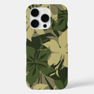Coques iPhone 16 Pro Kaanapali Camo Hawaii Hibiscus Olive