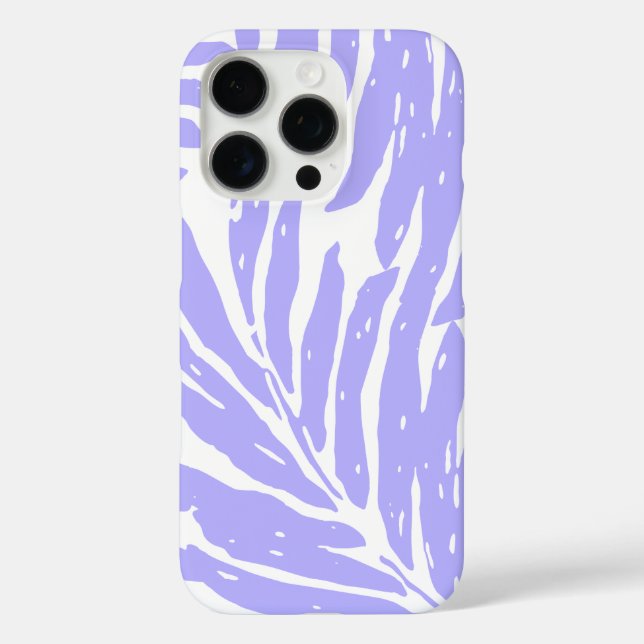 Coques Case-Mate iPhone Kahanu Garden Palme hawaïenne Feuille Lavande (Verso)