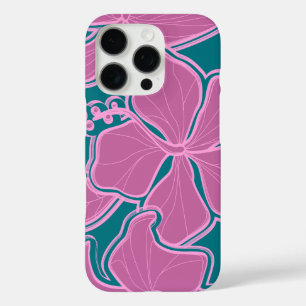 Coques iPhone 16 Pro Kailua Hibiscus Hawaiian surdimensionné Floral Tur