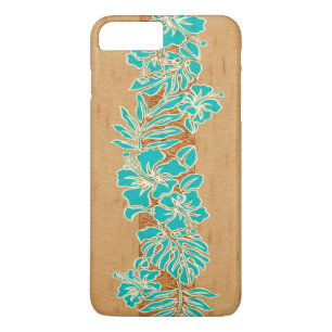 Etui iPhone Case-Mate Kalaheo Hawaïen Hibiscus Tapa Faux Wood