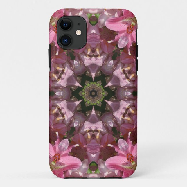 Coques Case-Mate iPhone Kaleidoscope à fusion rose (Dos)