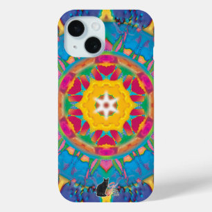 Coque Pour iPhone 15 Kaléidoscope boule de poof