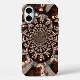Coques iPhone 16 Plus Kaleidoscope de Bonhomme de Neige Époustouflant   