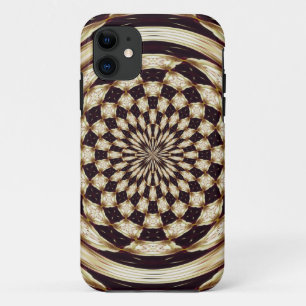 Coque Case-Mate Pour iPhone Kaleidoscope de fleurs en mandala décor en ivoire