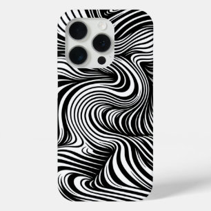 Coque iPhone 15 Pro Kaleidoscope monochrome