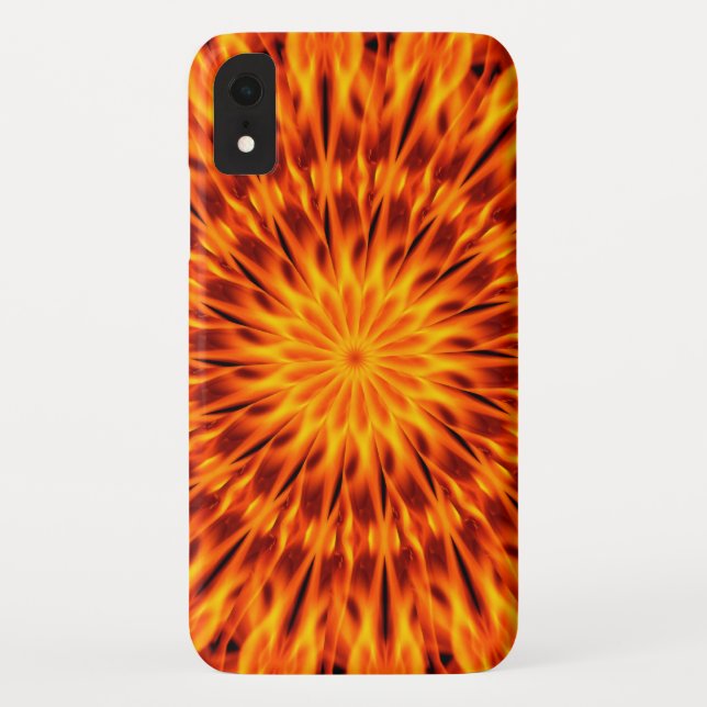 Coques Case-Mate iPhone Kaleidoscope Orange Flames (Dos)