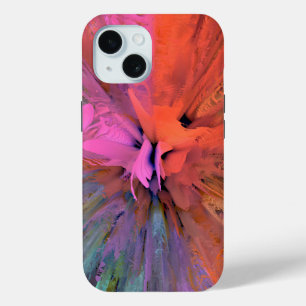 Coque Pour iPhone 15 Kaliverse Énergie Électrique Art Fractal #11