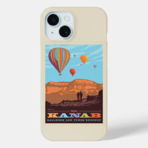 Coque Pour iPhone 15 Kanab, Utah   Ballons Et Roundup De Tunes