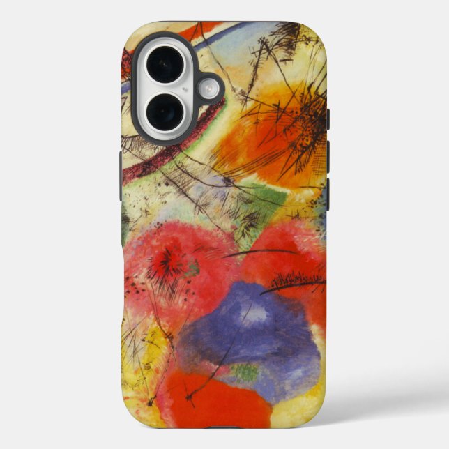 Coques Case-Mate iPhone Kandinsky Noir frappe la peinture Abstraite (Verso)