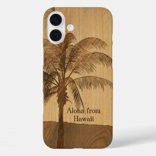 Coques iPhone 16 Plus Kapaa Sunset Hawaii Faux Koa Wood
