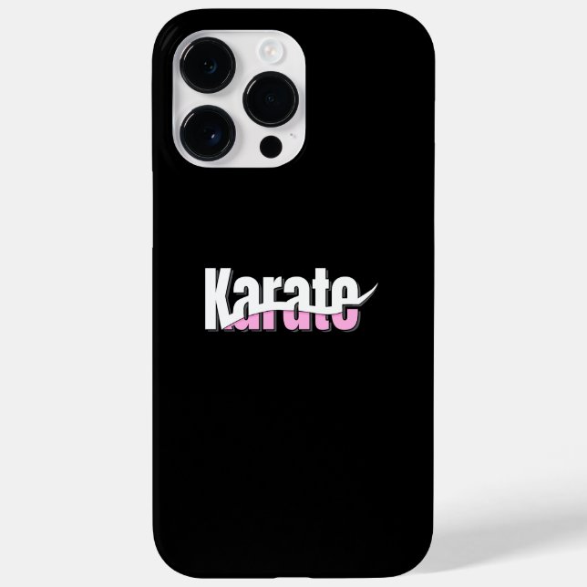 Coques Case-Mate iPhone Karate Martial Arts Girl Rose (Verso)