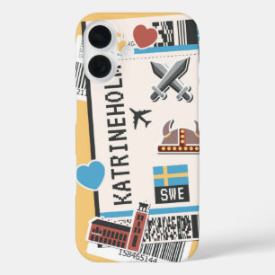 Coques iPhone 16 Katrineholm Viking Suède Passe d'embarquement Voya