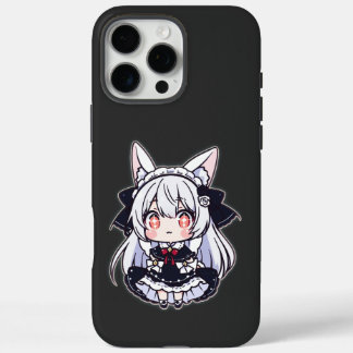 Coques iPhone 16 Pro Max Kawaii Chibi Neko gothique Lolita