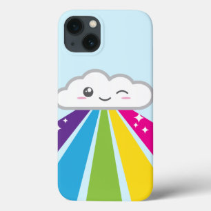 Etui iPhone 13 Kawaii Cloud et Rainbow iPad Mini Case