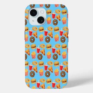 Coque Pour iPhone 15 Kawaii Cute Junk Food