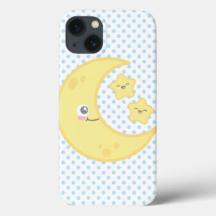 Etui iPhone 13 Kawaii Moon et Stars iPad Mini Case