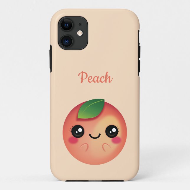Coques Case-Mate iPhone Kawaii Peach (Dos)