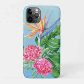 Case-Mate iPhone Case Kealoha (bleu ciel) Arrangement de fleurs hawaïenn