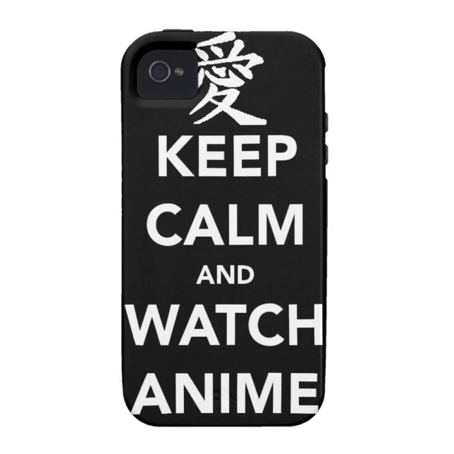 Coques Case-Mate iPhone Keep Calm and Watch Anime (Dos)