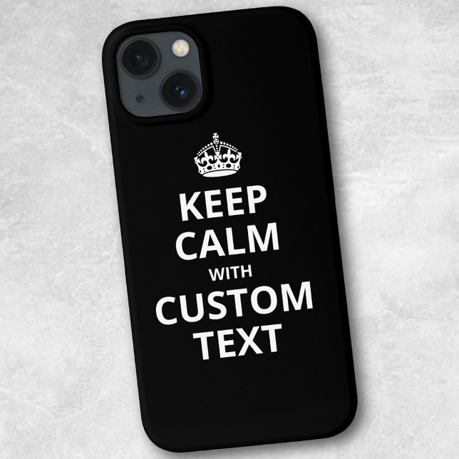Coques Case-Mate iPhone Keep Calm Custom Quote Template iPhone (Créateur téléchargé)