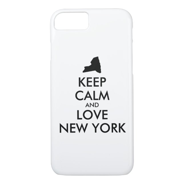 Coques Case-Mate iPhone KEEP CALM et LOVE NEW YORK personnalisables (Dos)