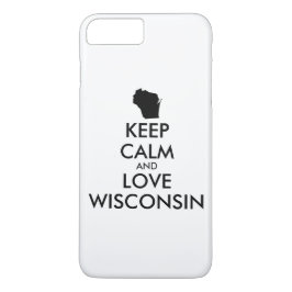 Coques Pour iPhone KEEP CALM et LOVE WISCONSIN personnalisables
