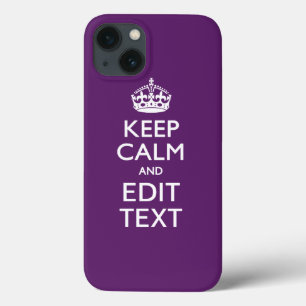 Etui iPhone 13 KEEP CALM PERSONNALISÉ ET Éditer du texte sur viol