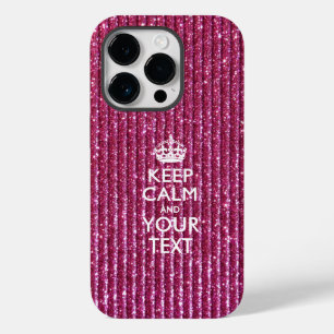 Coque Pour iPhone 14 Pro KEEP CALM personnalisé et votre texte