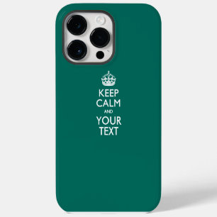 Coque Pour Pour iPhone 14 Pro Max KEEP CALM personnalisé et votre texte