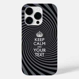 Coque Pour iPhone 14 Pro KEEP CALM personnalisé et votre texte