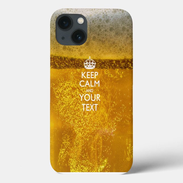 Coques Case-Mate iPhone KEEP CALM personnalisé et votre texte (Verso)